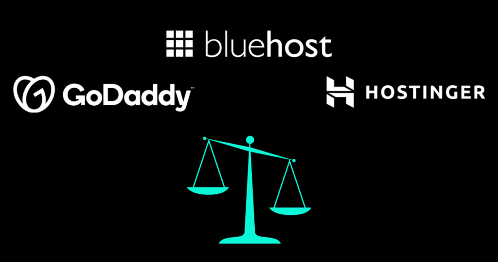 Godaddy vs hostinger vs bluehost: web hosting service in 2023